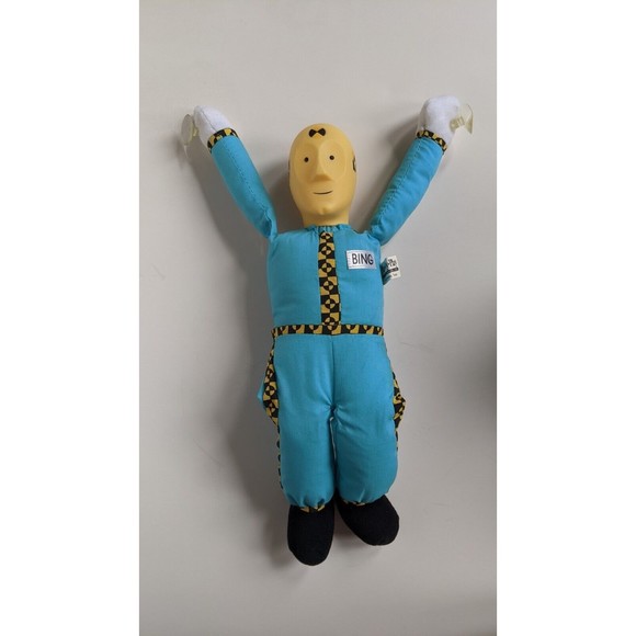 Crash Dummy window doll. Bing plush Suction cups. Vintage 1992 Play By Play - Picture 1 of 8